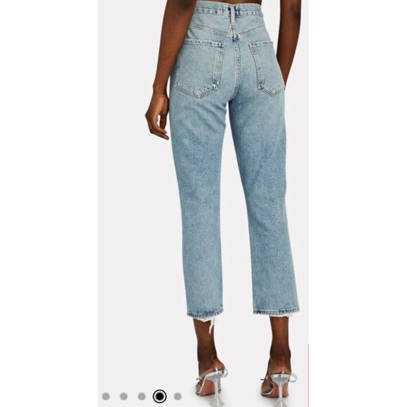 AGOLDE Riley High Rise Straight Crop in Escalate 28 - Picture 11 of 13